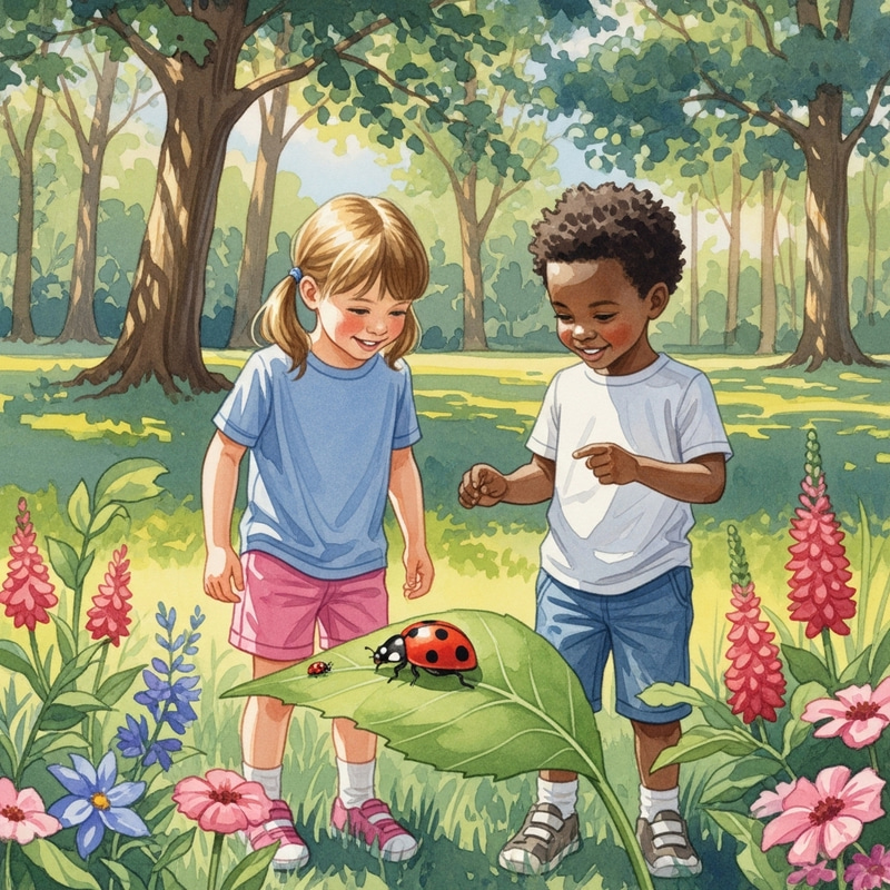 Childhood Wonder in Watercolor Art