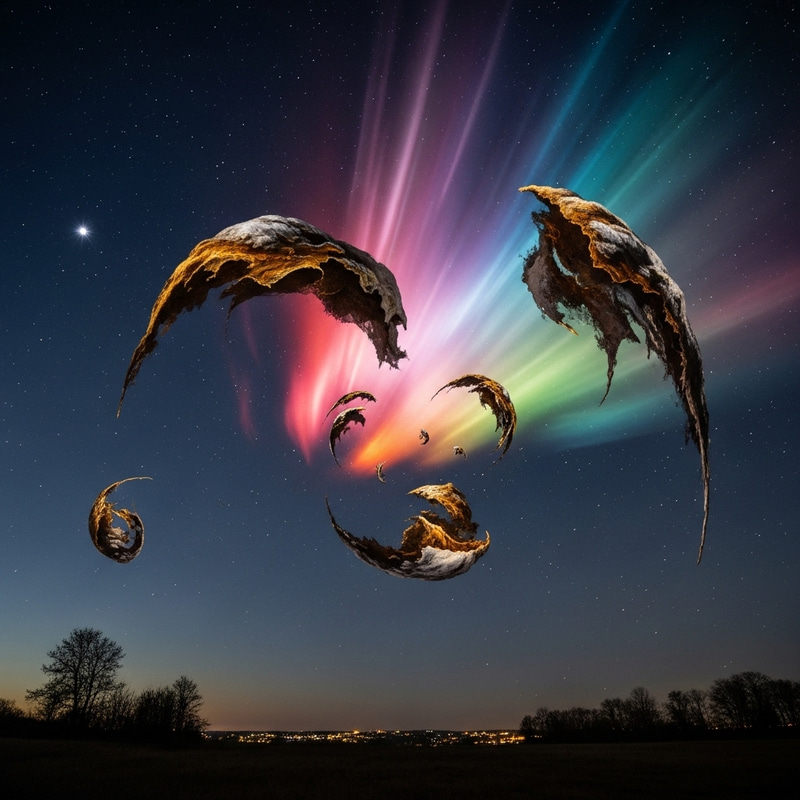 Surreal Sky Ablaze: Salvador Dali Inspired Masterpiece Surreal Sky Ablaze: Salvador Dali Inspired Masterpiece