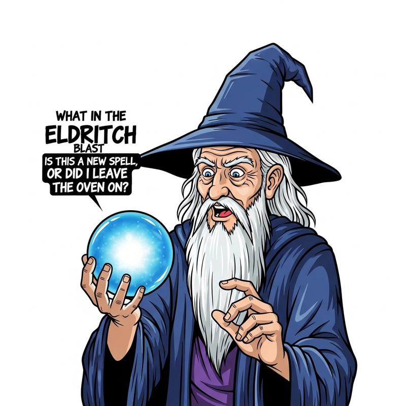 Mesmerizing Wizard with Blue Orb - Pop Art Graffiti Illustration Mesmerizing Wizard with Blue Orb - Pop Art Graffiti Illustration