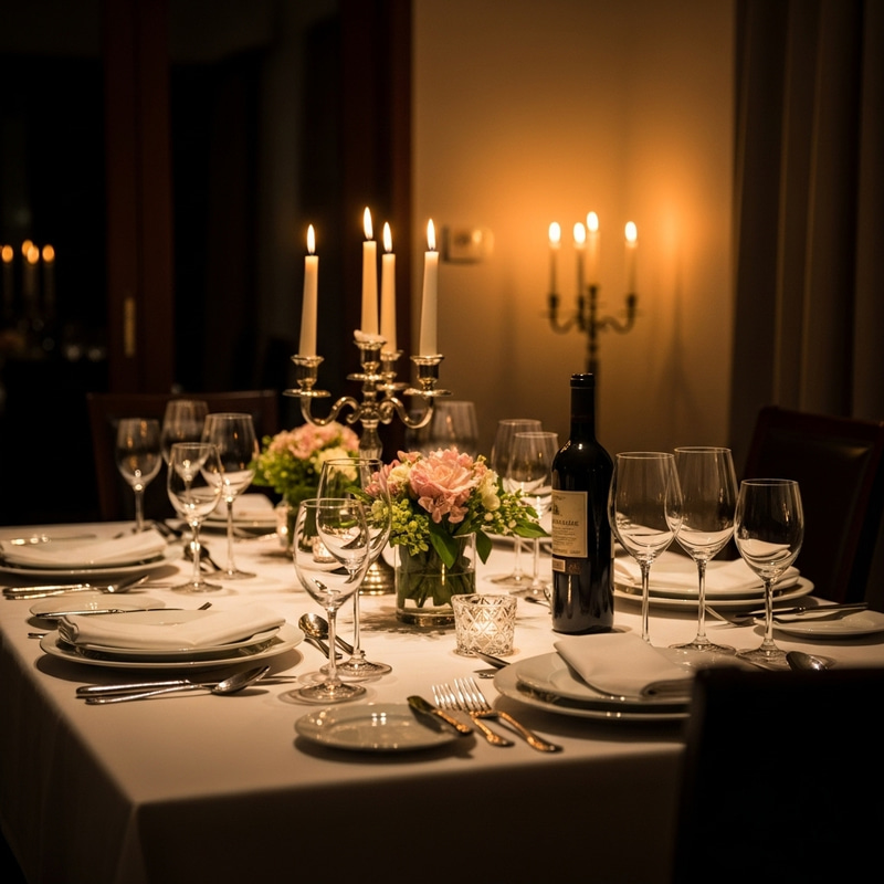Ambient Candlelit Dinner Scene | Romantic Dining Setup Ambient Candlelit Dinner Scene | Romantic Dining Setup