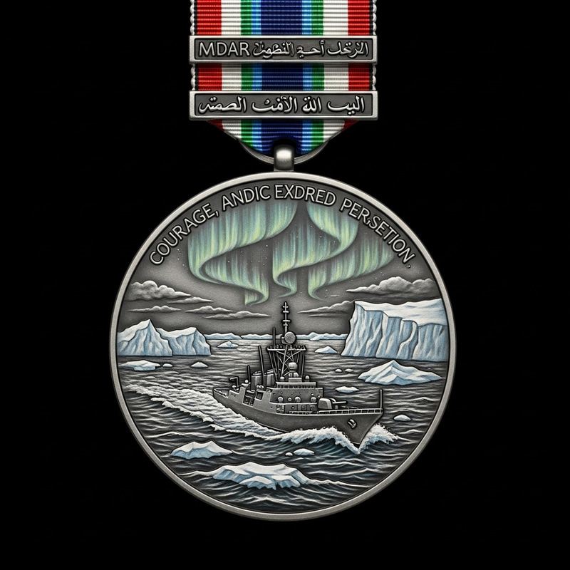 Iranian Naval Warship Arctic Mission Medal Iranian Naval Warship Arctic Mission Medal