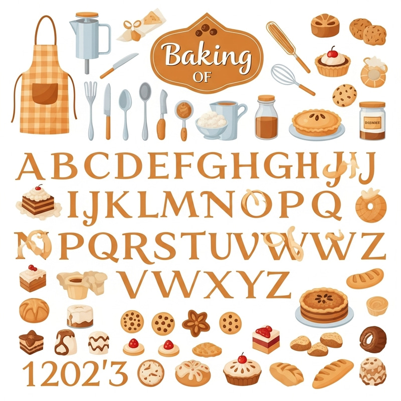 The ABC of Baking: A Visual Representation Starting from 1 The ABC of Baking: A Visual Representation Starting from 1