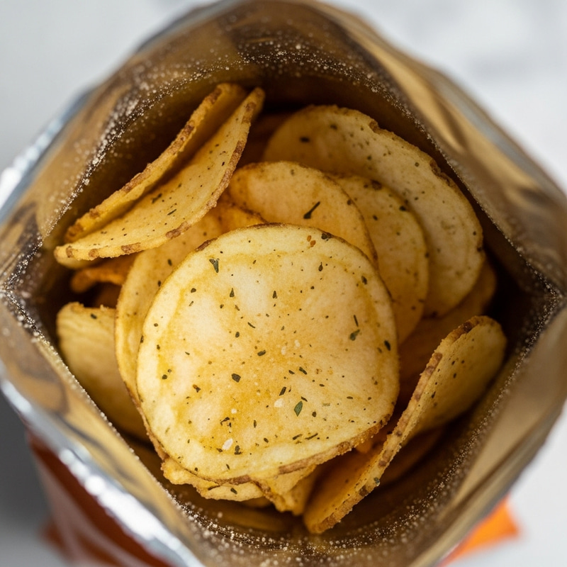 Crispy Potato Chips with Salt & Herbs Crispy Potato Chips with Salt & Herbs