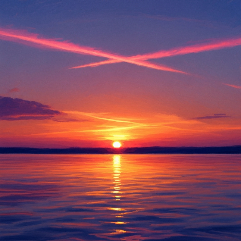 Impressionist Sunset: Vibrant Colors and Serenity Impressionist Sunset: Vibrant Colors and Serenity