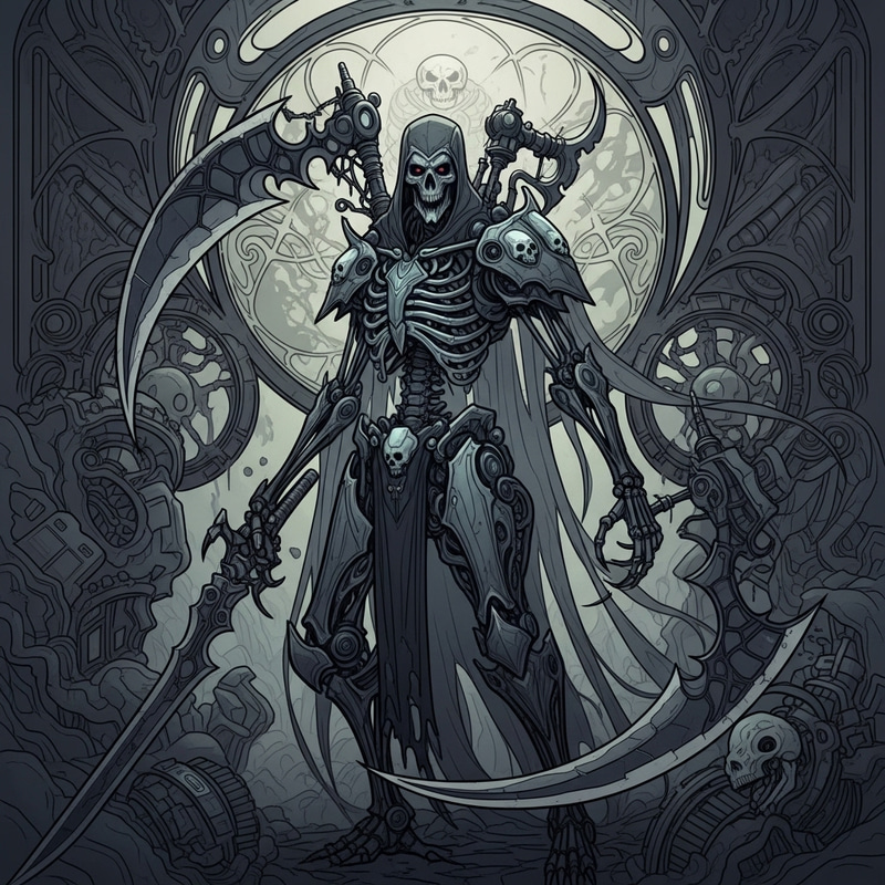 Ethereal Death Reaper: Mystical Fusion of Death and Technology Ethereal Death Reaper: Mystical Fusion of Death and Technology