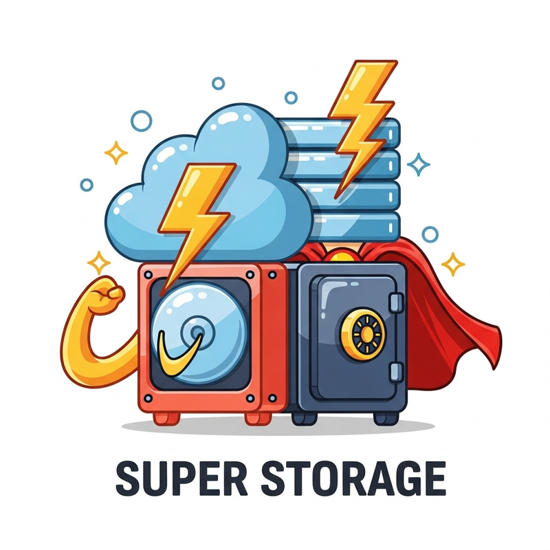 Super Storage Icon - Cool & Vibrant Design Super Storage Icon - Cool & Vibrant Design