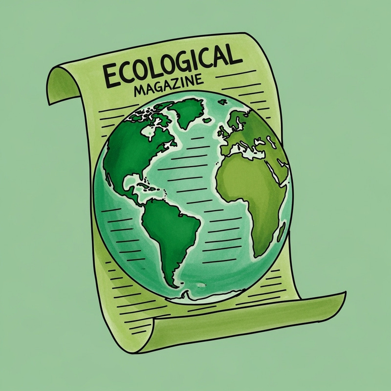 Green Document Cover for Eco Magazine Green Document Cover for Eco Magazine