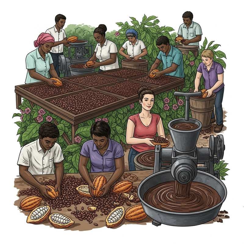 Cocoa Manufacturing to Cocoa Liquor Process Cocoa Manufacturing to Cocoa Liquor Process