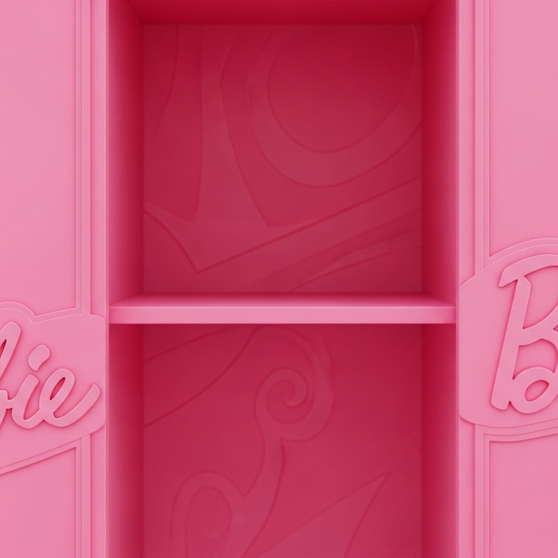 Empty Pink Shelf in Barbie Style Wardrobe Empty Pink Shelf in Barbie Style Wardrobe