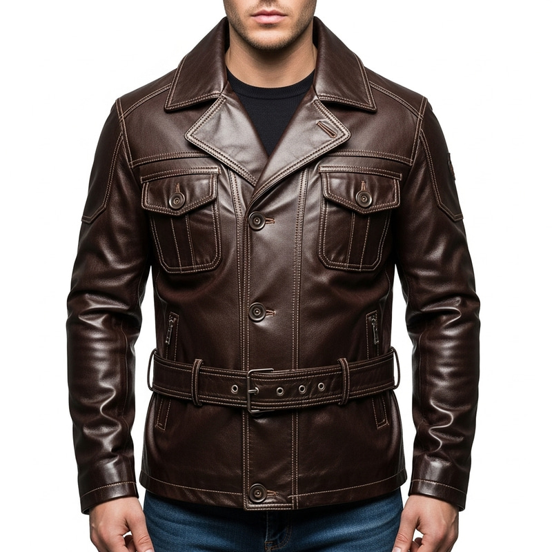 Stylish Leather Jacket for Men - Premium Quality Craftsmanship Stylish Leather Jacket for Men - Premium Quality Craftsmanship
