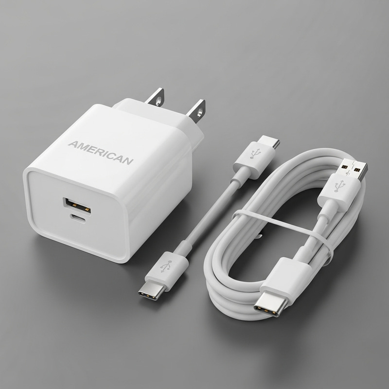 Chargeur USB-C Wall avec câble | Bloc mural adapté pour téléphone cellulaire type USBC Chargeur USB-C Wall avec câble | Bloc mural adapté pour téléphone cellulaire type USBC