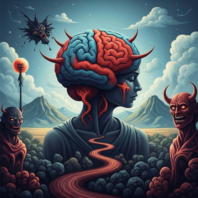 Journey to Recovery: Surrealistic Battle Within | Dali Inspired Journey to Recovery: Surrealistic Battle Within | Dali Inspired