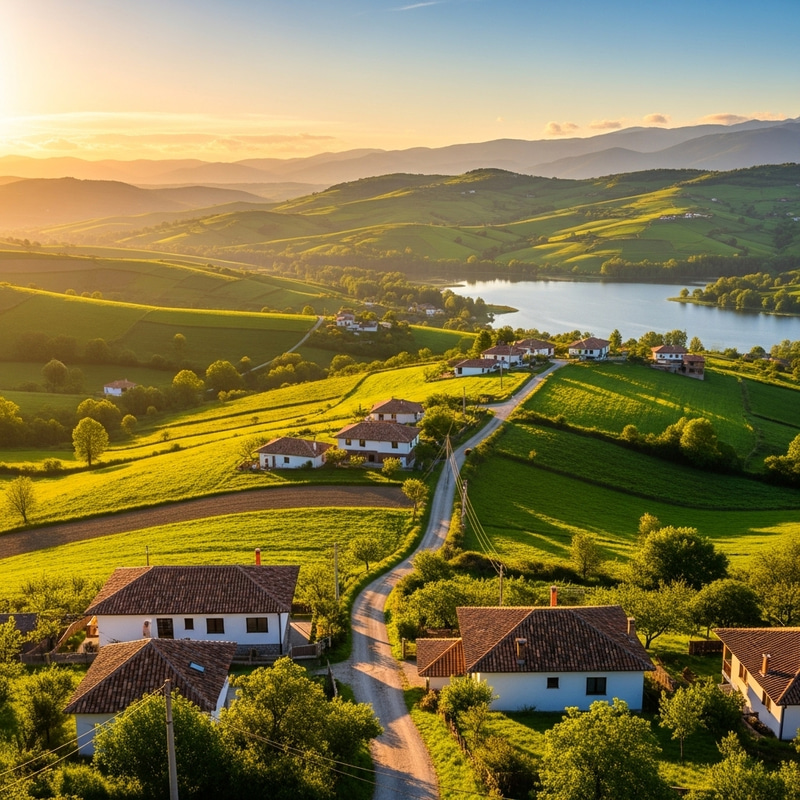 Tranquil Sunset in Serene Countryside | Province Photos Tranquil Sunset in Serene Countryside | Province Photos