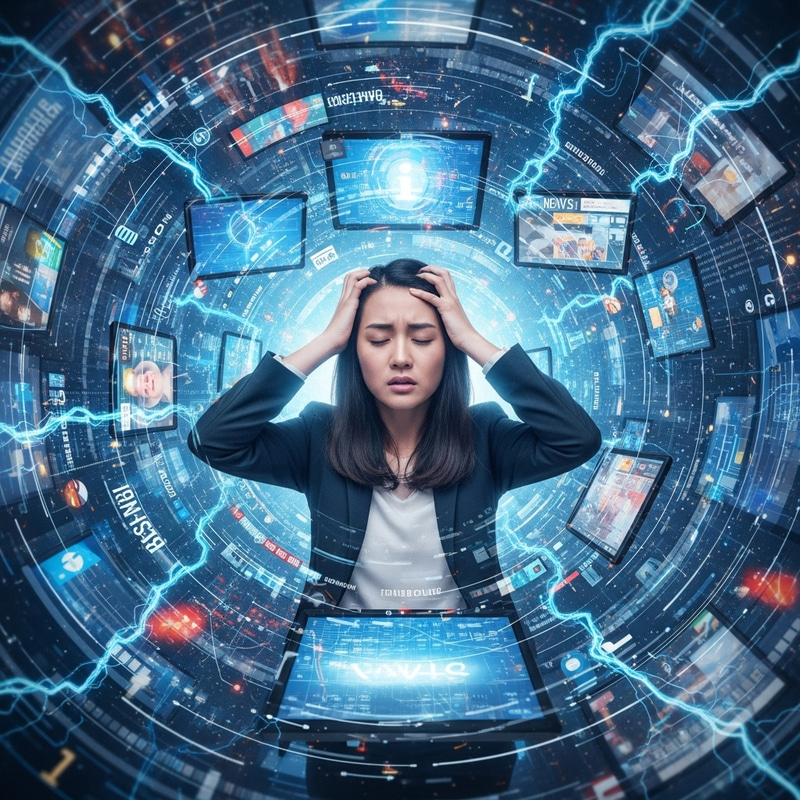 Mia's Struggle in a Chaotic Digital World Mia's Struggle in a Chaotic Digital World