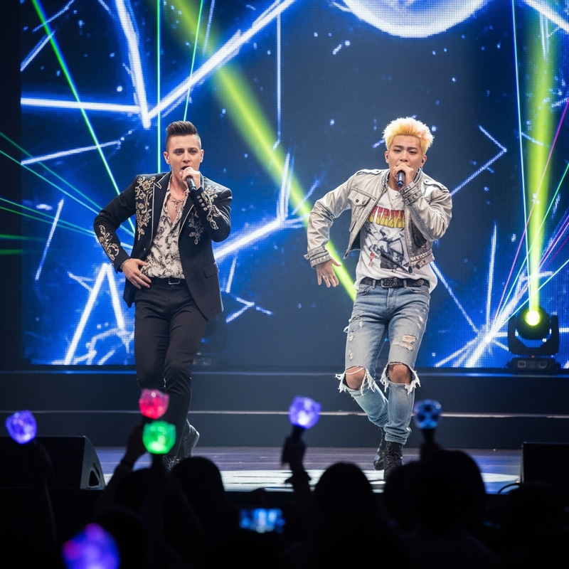 Baekhyun & Lucas: Trendy K-Pop Duo Performing Live