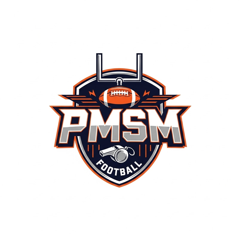 PMSM Football Team Logo Design | Striking Visual Appeal
