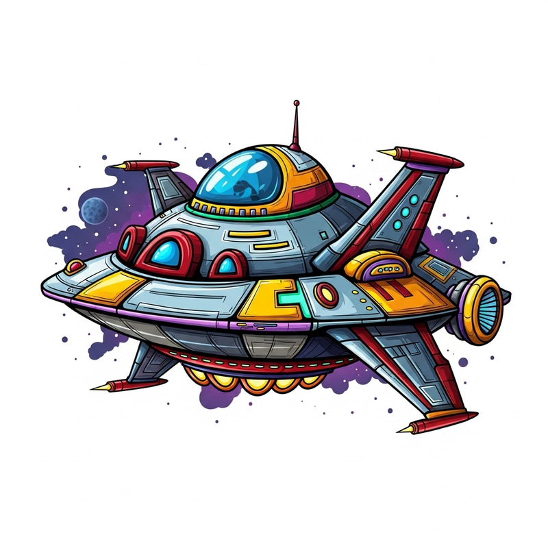 Inventive Abstract Spaceship Design | Creative Extraterrestrial Craft