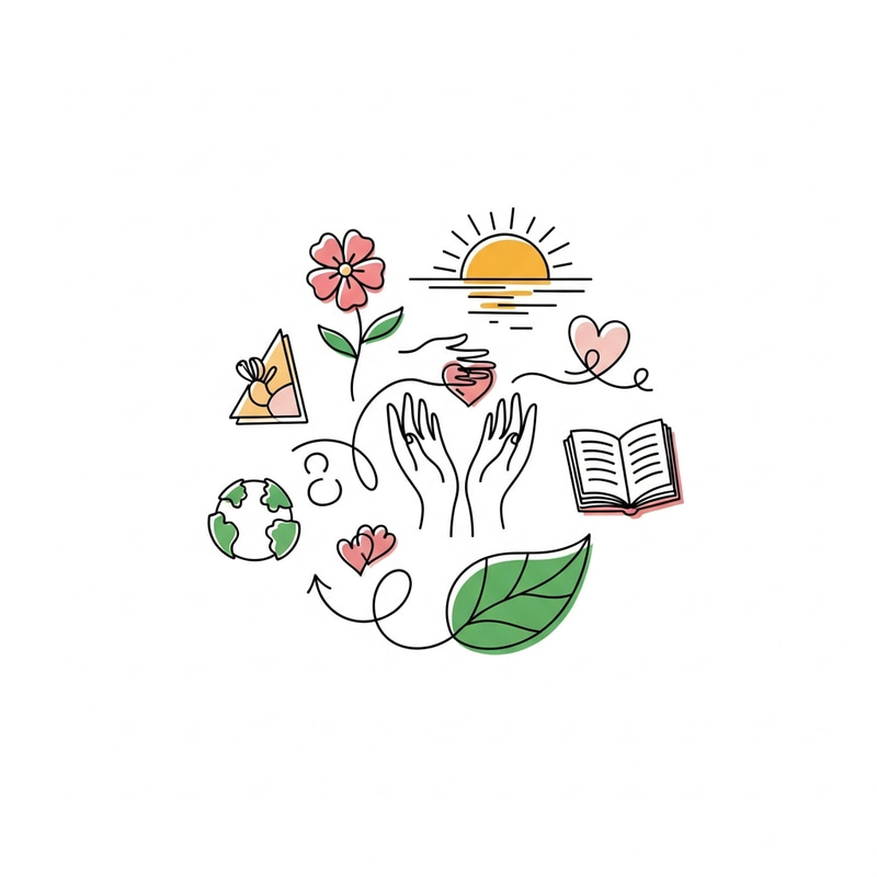 Simple Doodle Art Celebrating Life's Importance Simple Doodle Art Celebrating Life's Importance