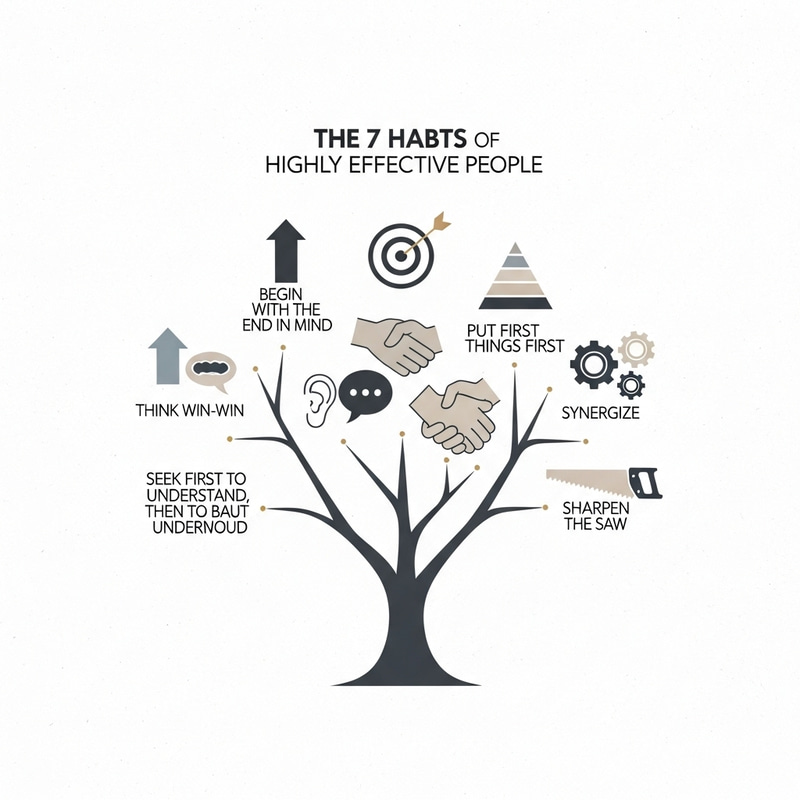 7 Habits of Highly Effective People: Modern & Minimalist Art