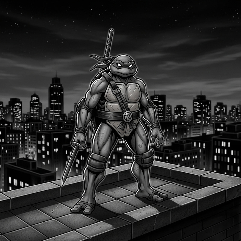 Ninja Turtle Tattoo Design | Urban Night Cityscape Ninja Turtle Tattoo Design | Urban Night Cityscape