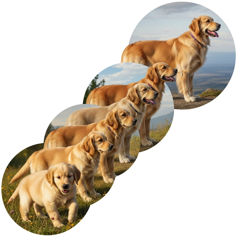 Golden Retriever Life Stages: Puppy to Adult Transformation