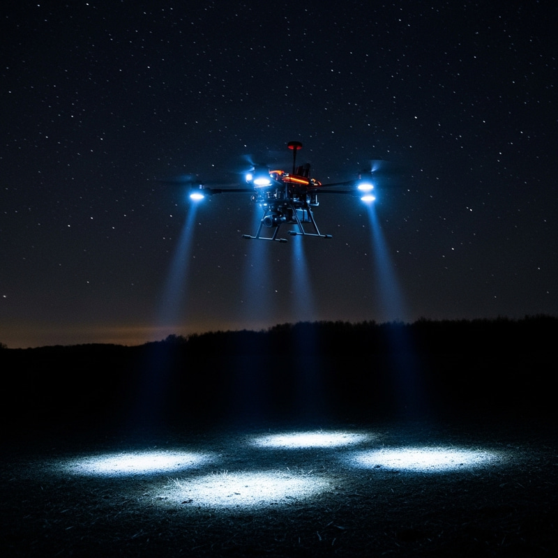 Night Sky FPV Drone Flight | Infrared Illumination Experience Night Sky FPV Drone Flight | Infrared Illumination Experience