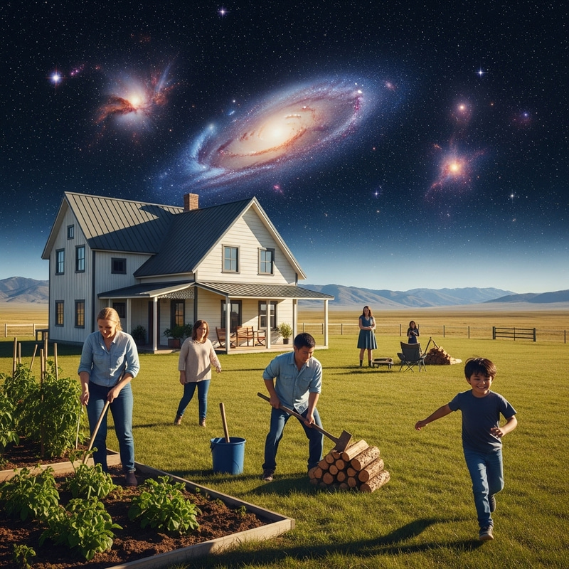 Home on Plane: People in House in Universum