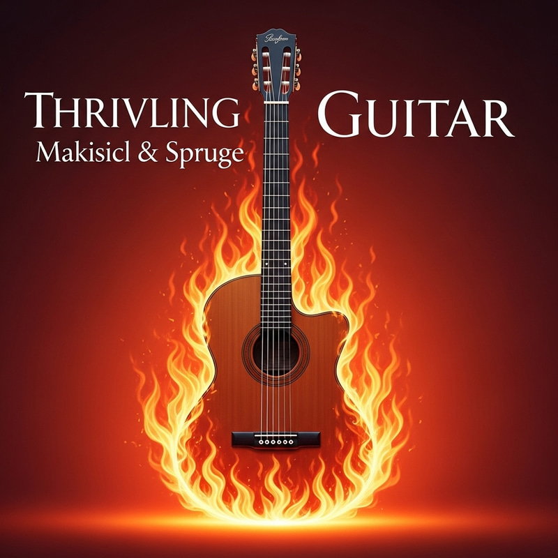 Passionate Classical Guitar Fusion with Fiery Flames