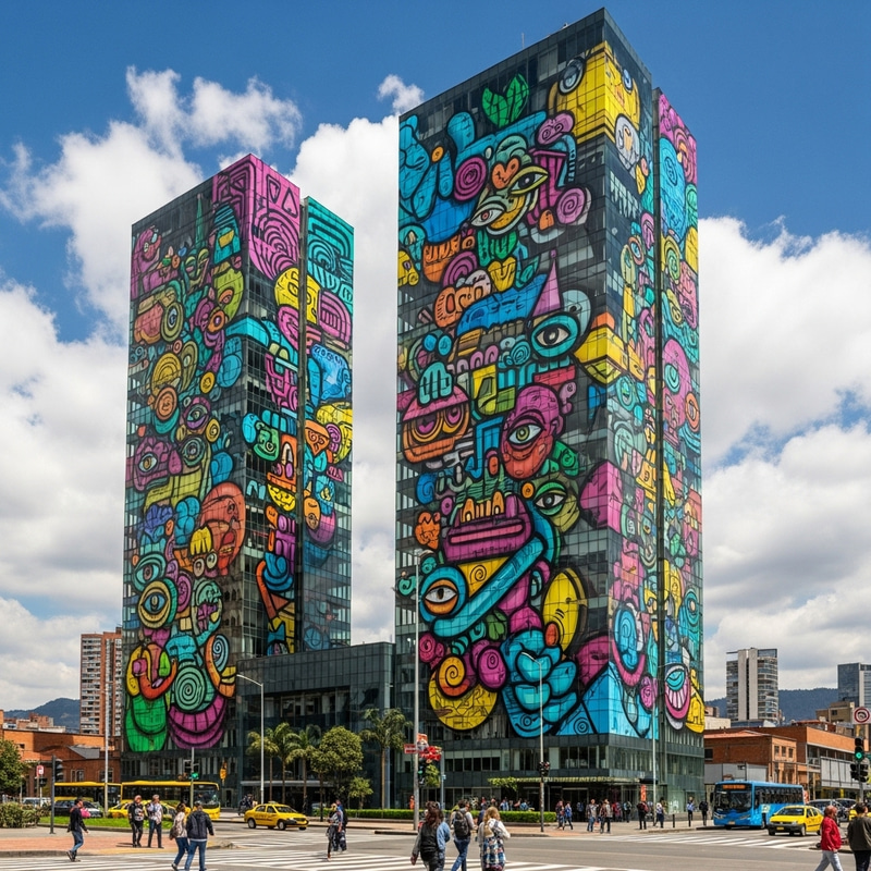 Atrio Building in Bogotá: A Colorful Facade Atrio Building in Bogotá: A Colorful Facade