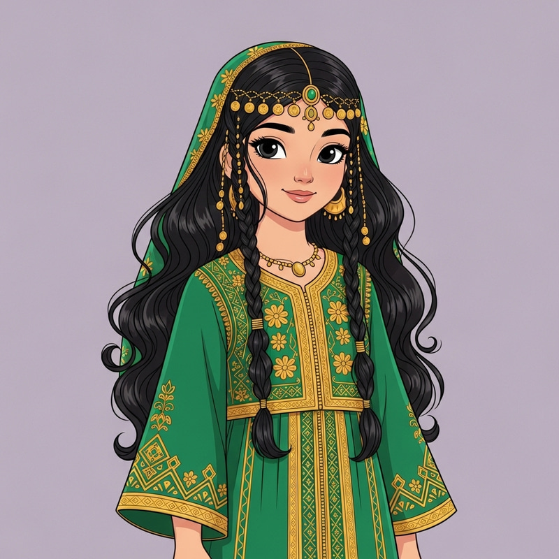 Arabian Girl Cultural Illustration Arabian Girl Cultural Illustration