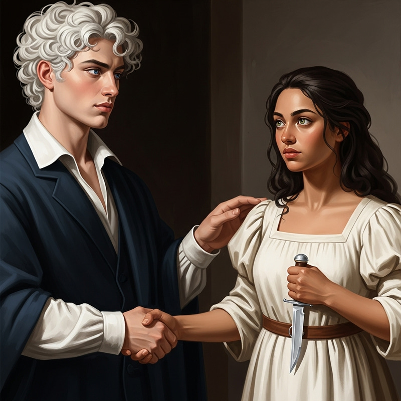 Renaissance Painting: Suspenseful Encounter Unveiled Renaissance Painting: Suspenseful Encounter Unveiled