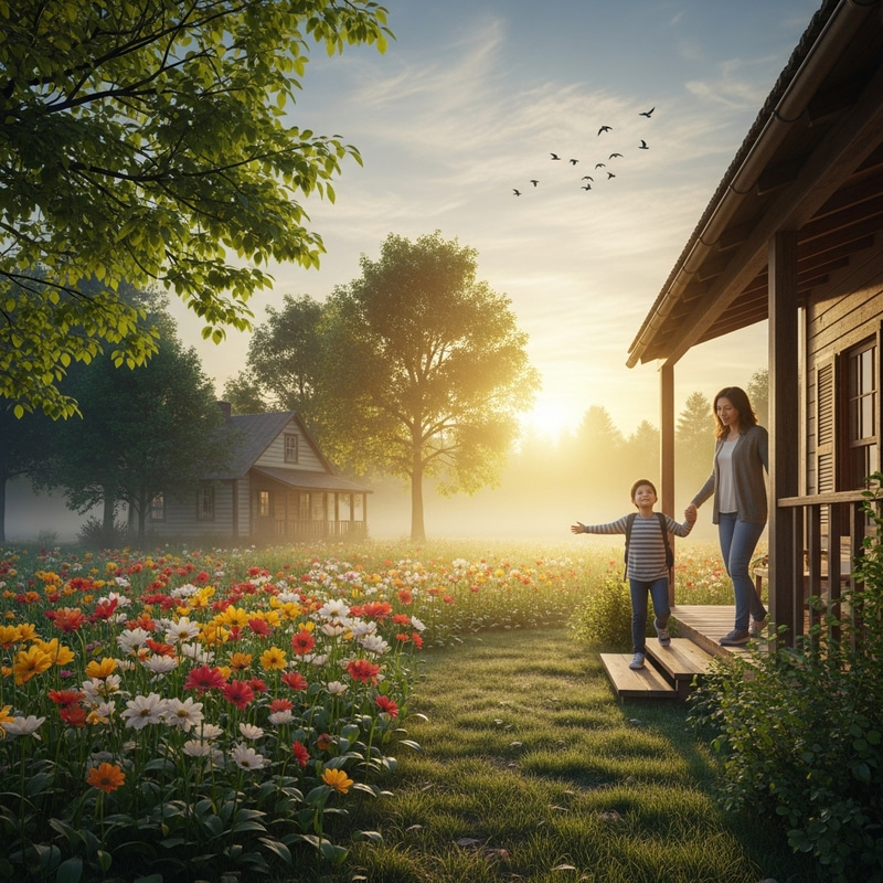 Rise and Shine: A Fresh Start Scenery | Inspiring Morning Scene