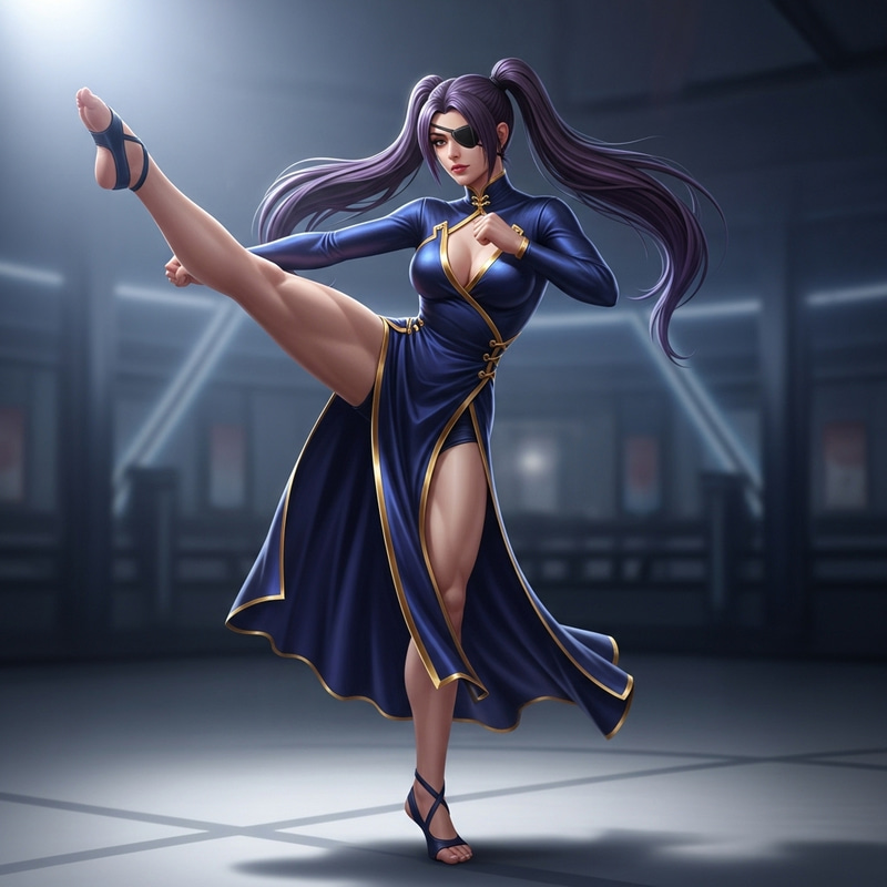 Stylish Juri Han in Form-Fitting Attire Stylish Juri Han in Form-Fitting Attire