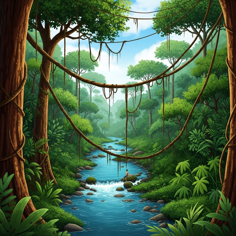 Explore the Jungle Liana River Adventure Explore the Jungle Liana River Adventure