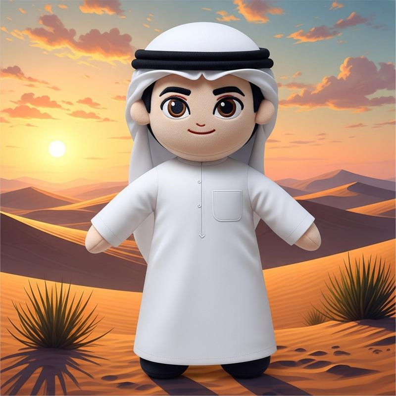 Emirati Boy Plush Toy: Celebrate Tradition Emirati Boy Plush Toy: Celebrate Tradition