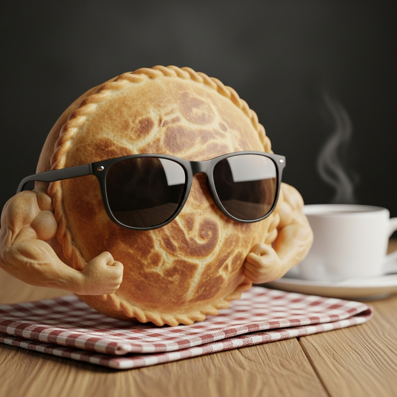 Muscular Sopaipilla in Sunglasses: The Ultimate Snack Muscular Sopaipilla in Sunglasses: The Ultimate Snack