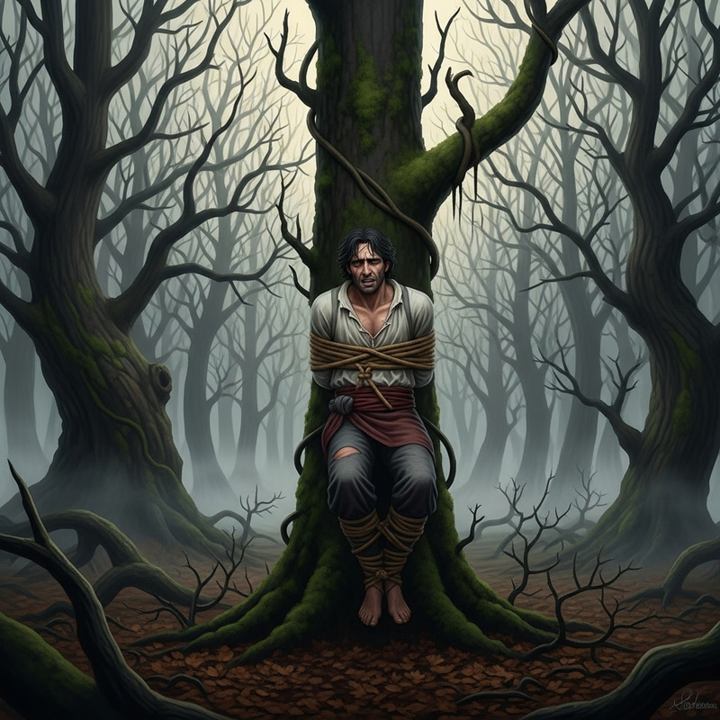 Florante Captured in Dark Forest