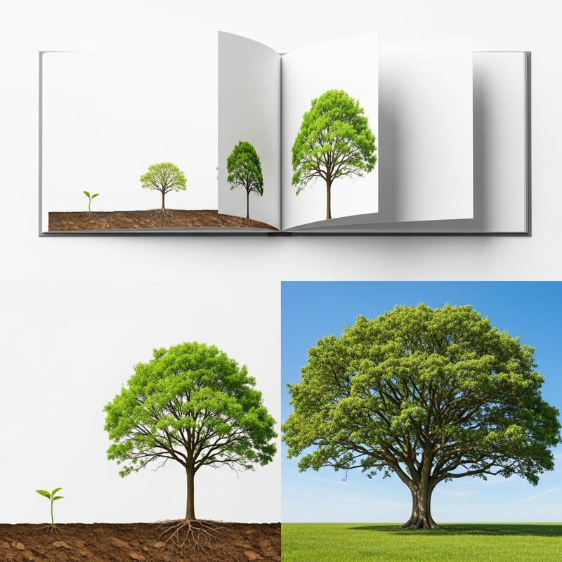 Tree Flip Book: Capturing Growth in Motion Tree Flip Book: Capturing Growth in Motion