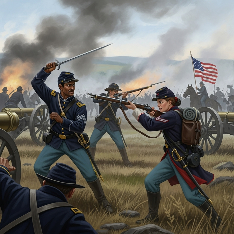 American Civil War Historical Scene American Civil War Historical Scene