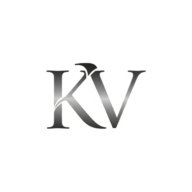 Classic and Elegant KV Monogram Design Classic and Elegant KV Monogram Design