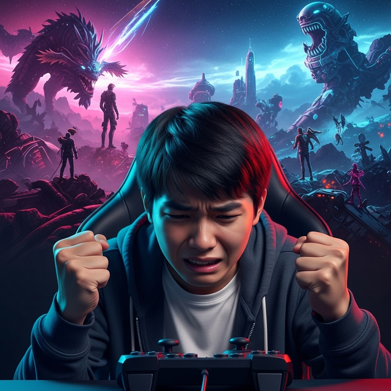 Gaming Outbursts: East Asian Teenager's Struggle Gaming Outbursts: East Asian Teenager's Struggle