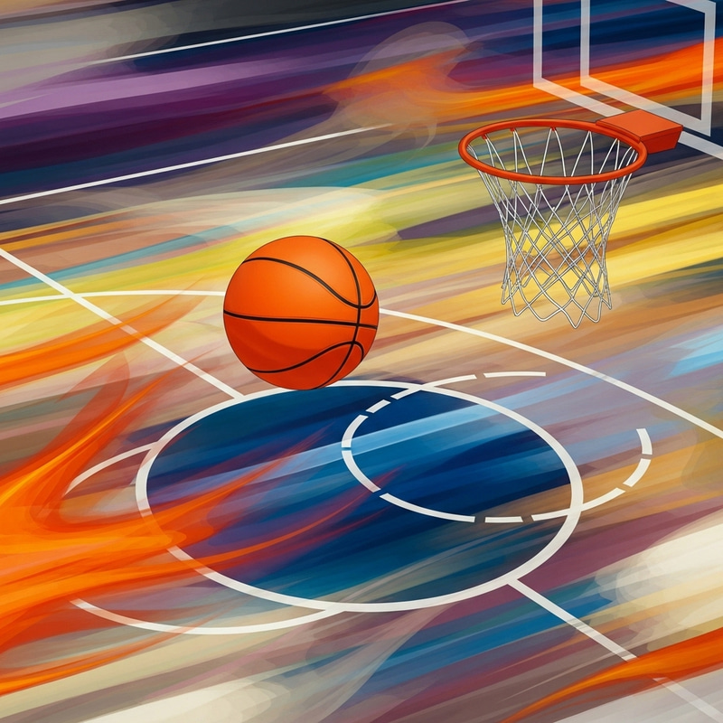 Abstract Basketball Art | Vibrant Visual Energy Abstract Basketball Art | Vibrant Visual Energy