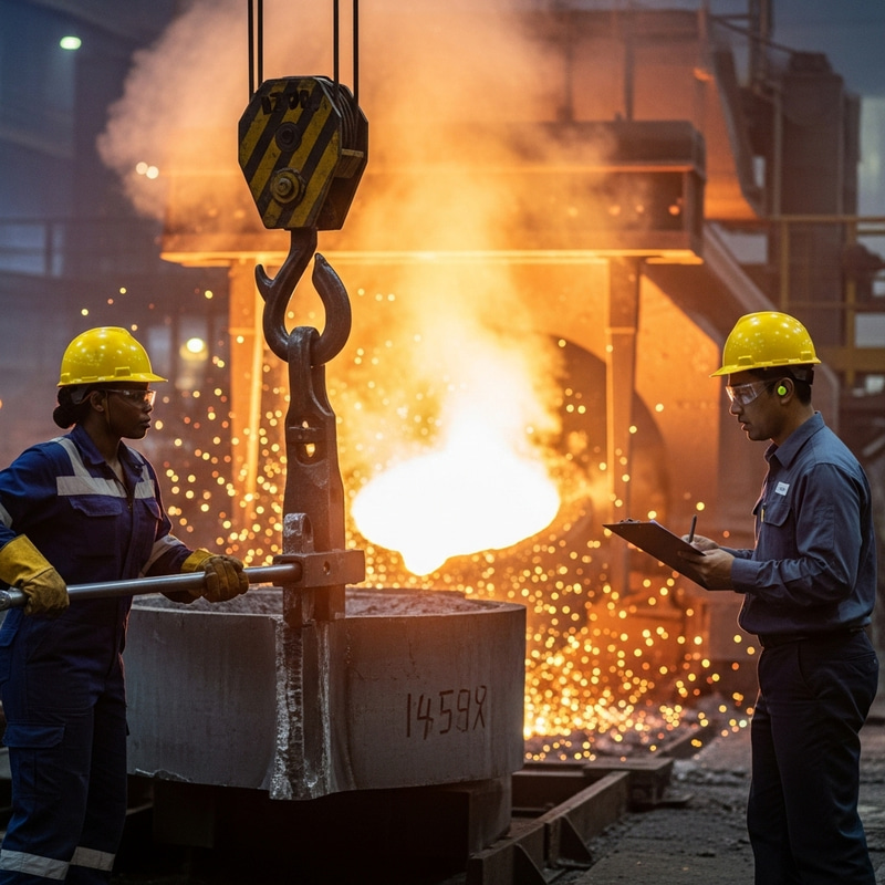 Vibrant Steel Industry Operations | Safety and Energy Focus
