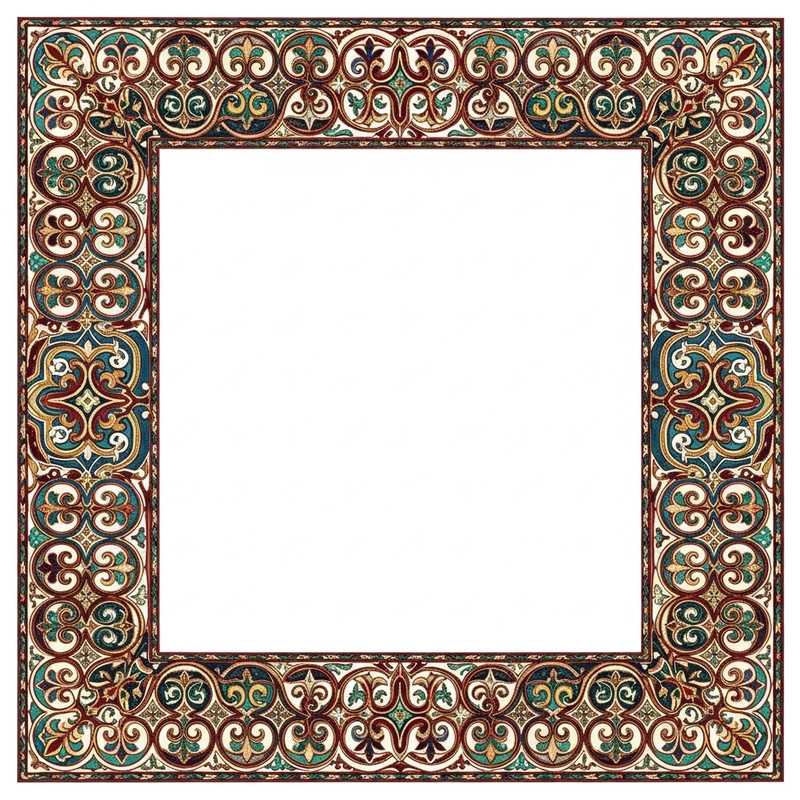 Kazakh Border Patterns: Cultural Designs for Catalog