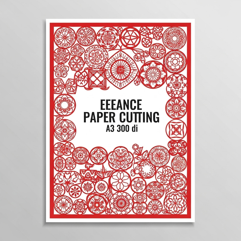 Exquisite Intangible Heritage of Paper Cutting - Cultural Poster Design Exquisite Intangible Heritage of Paper Cutting - Cultural Poster Design