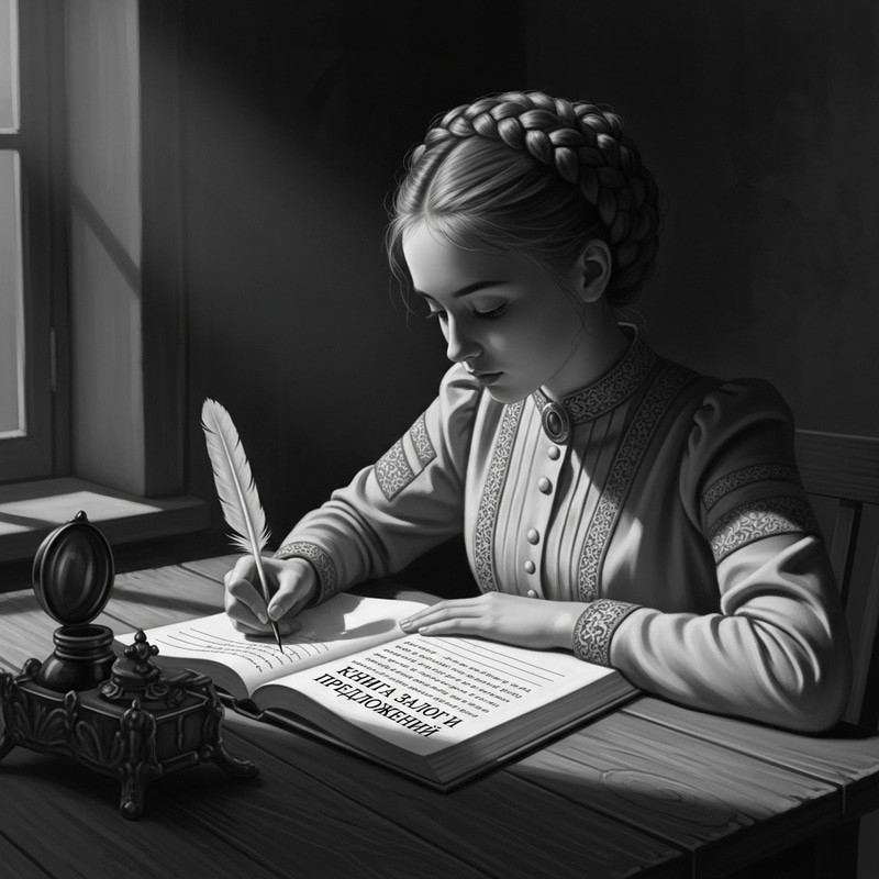 Vintage Russian Girl Complaining Book Painting Vintage Russian Girl Complaining Book Painting