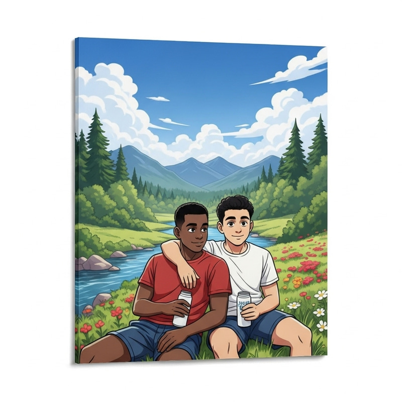 My Best Friend Unwinding Beside Me in a Beautiful Landscape My Best Friend Unwinding Beside Me in a Beautiful Landscape