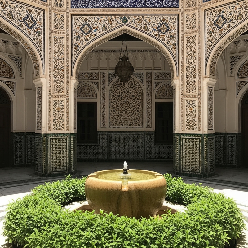 Beautiful سلسبيل: Ancient Arabian Courtyard Water Feature