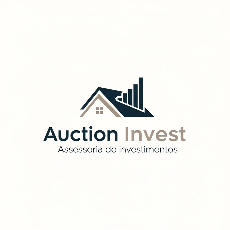 Minimalist Logo Design for Auction Invest Assessoria de Investimentos Minimalist Logo Design for Auction Invest Assessoria de Investimentos