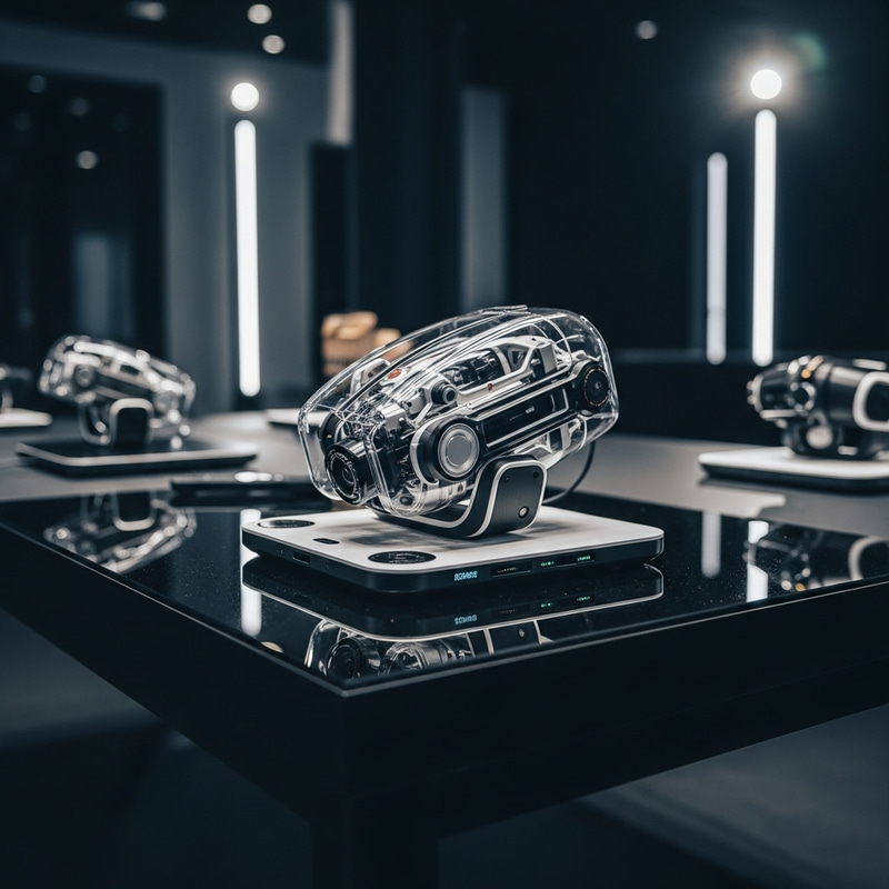 Professionally Crafted Black Table Prototype | Tech Device Showcase Professionally Crafted Black Table Prototype | Tech Device Showcase